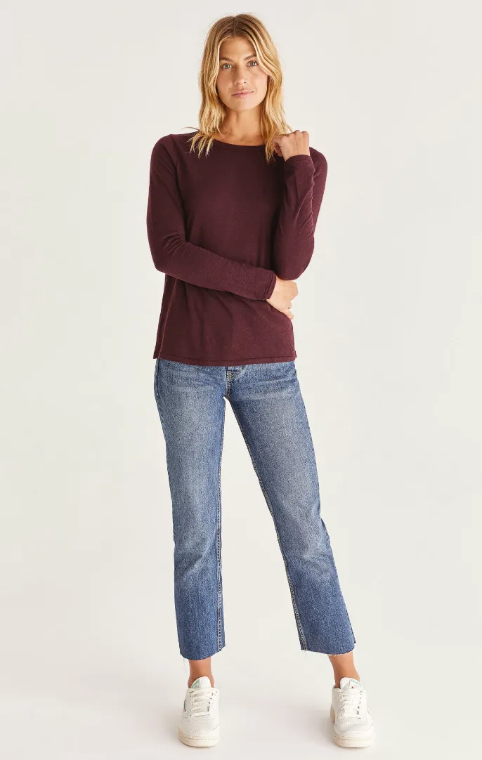 Everyday Brushed Top - Crimson