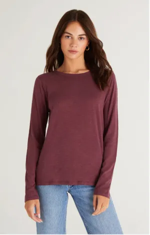 Everyday Brushed Top - Crimson