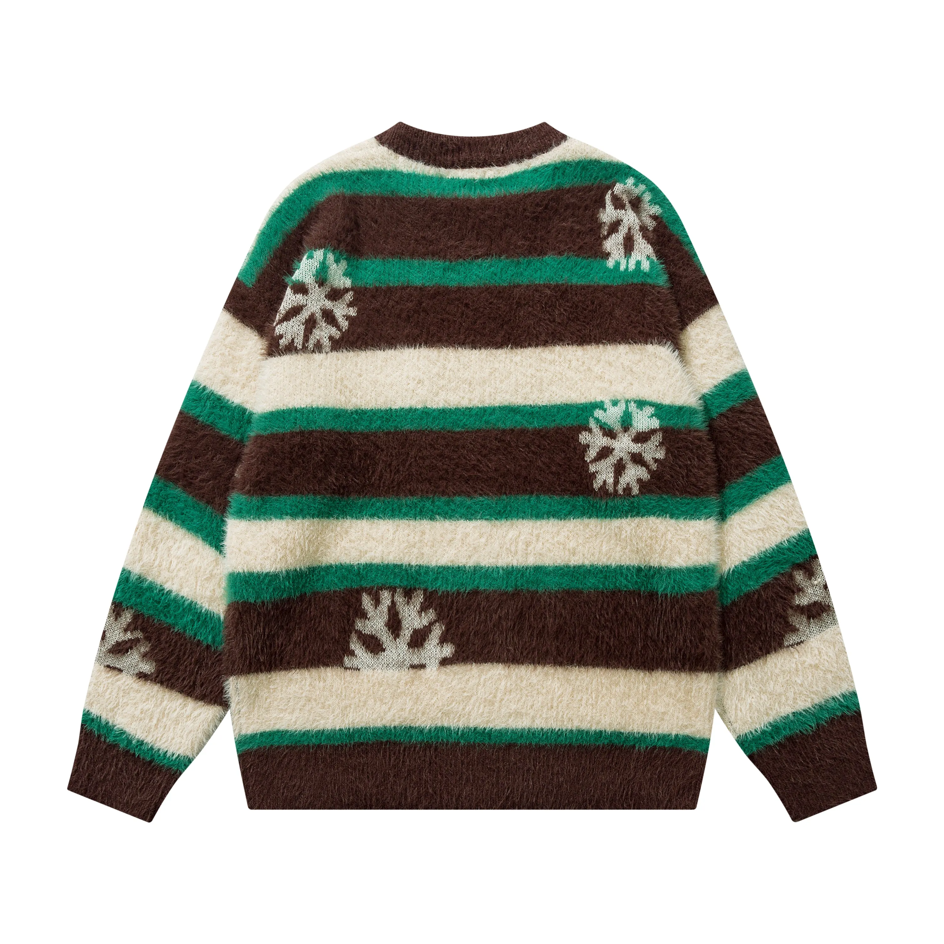 Faire Echo Striped Christmas sweater