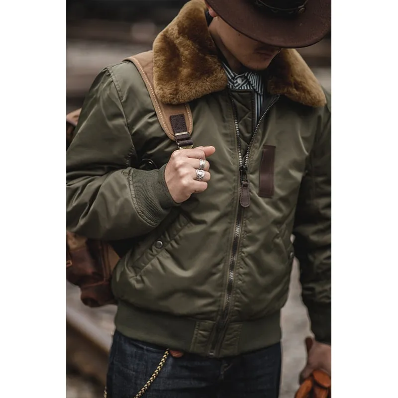 Fur Collar Flight Jacket