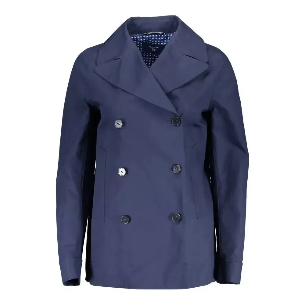 Gant Blue Cotton Women Jacket