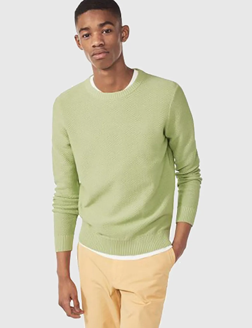 Gant Rugger Textured Knit Jumper - Linden Green