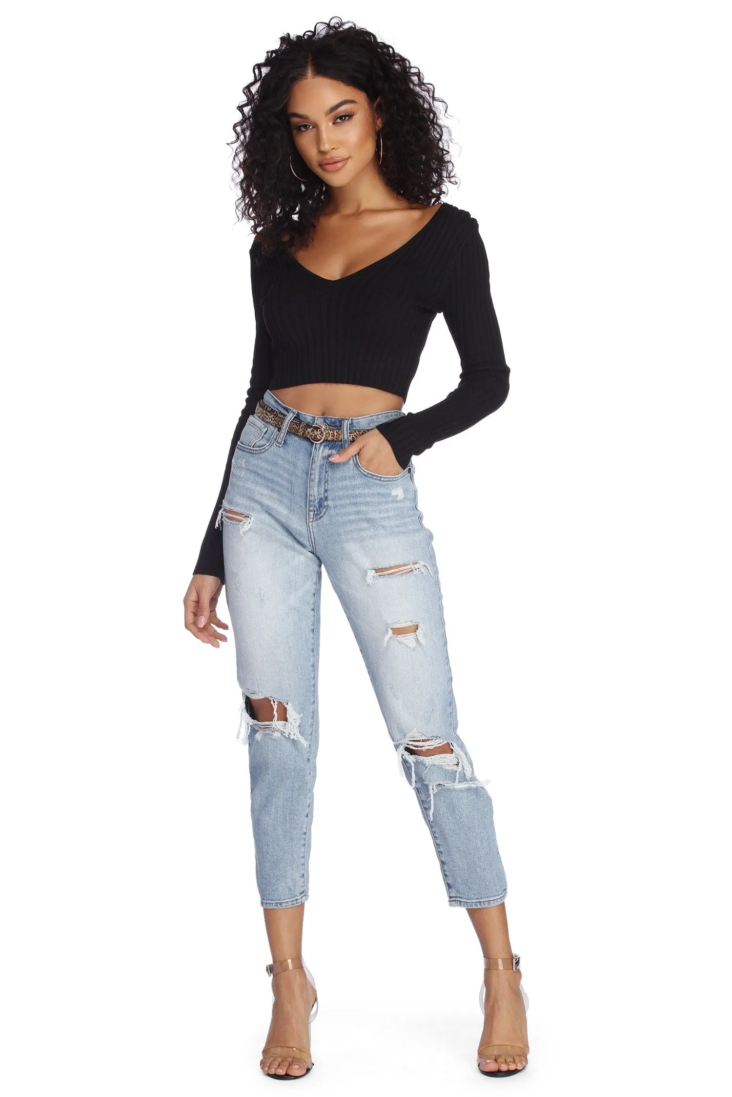 Getting Hot Knit Crop Top