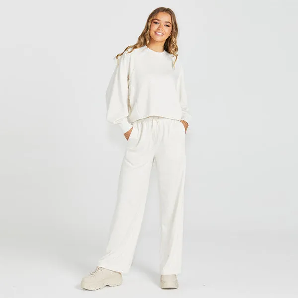 Giselle Sweatpant - Cream Fleck