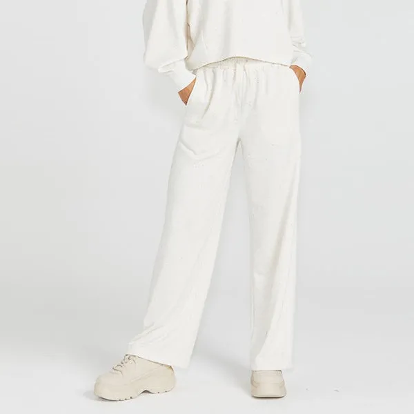 Giselle Sweatpant - Cream Fleck