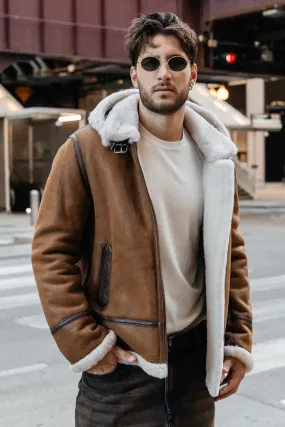 Giuseppe Hooded Sheepskin Jacket