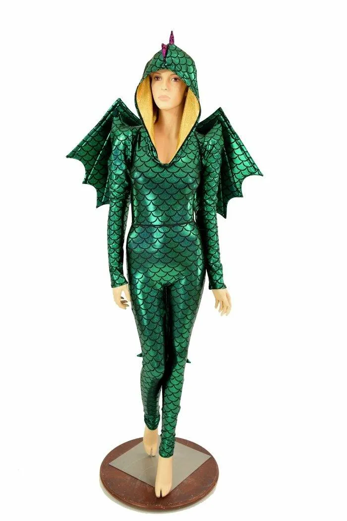 Green Dragon Catsuit ( Wings and Tail!)