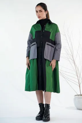 Green Oversized Streetwear Dress