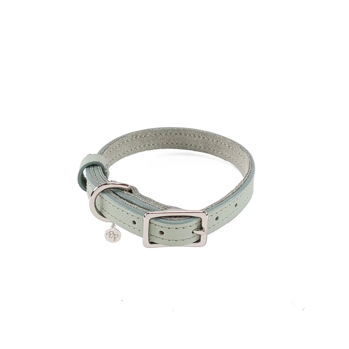 Hadley Classic Leather Dog Collar Desert Sage