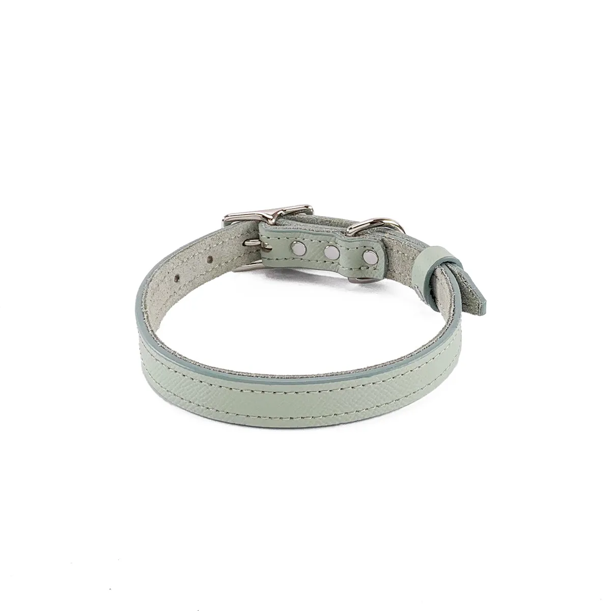 Hadley Classic Leather Dog Collar Desert Sage