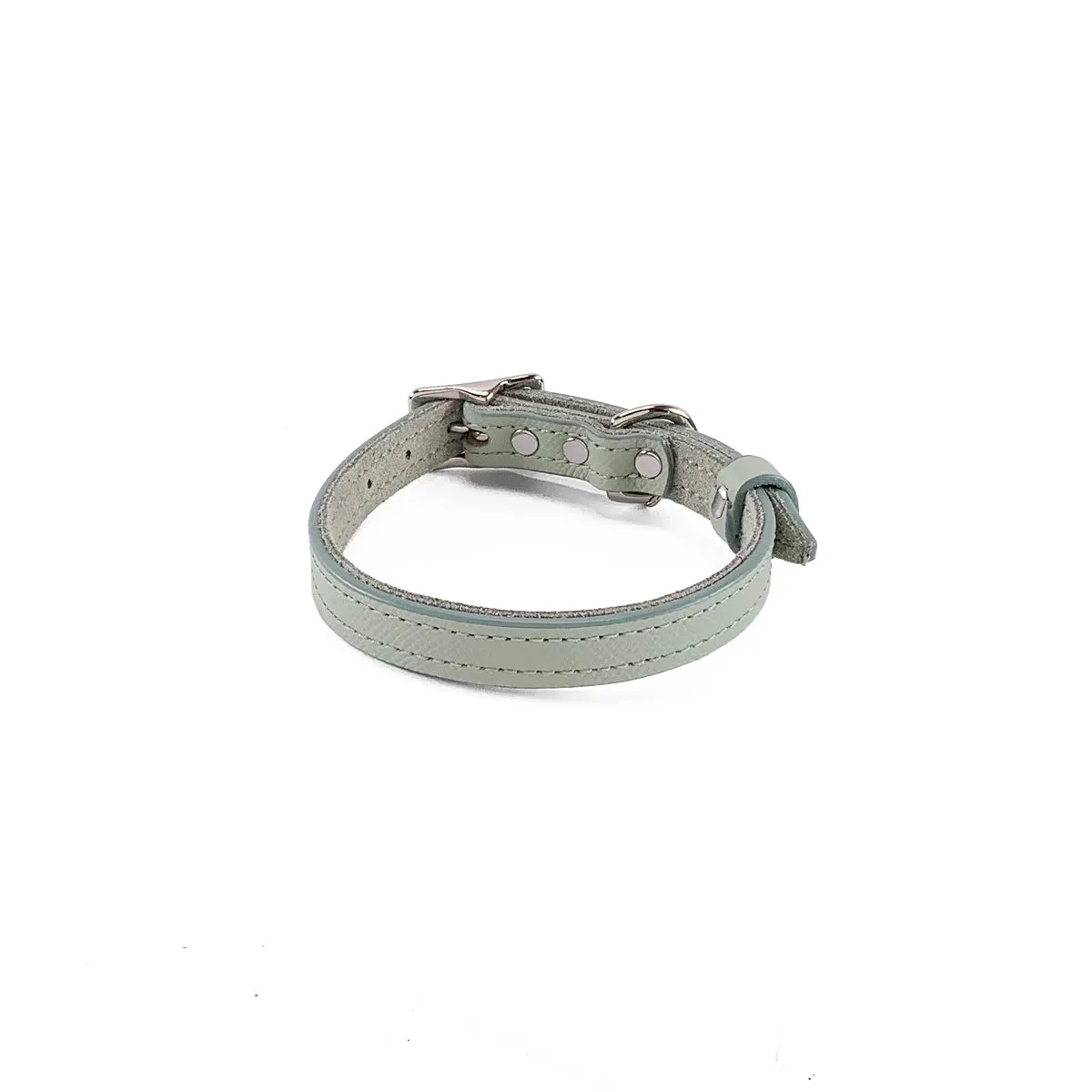 Hadley Classic Leather Dog Collar Desert Sage