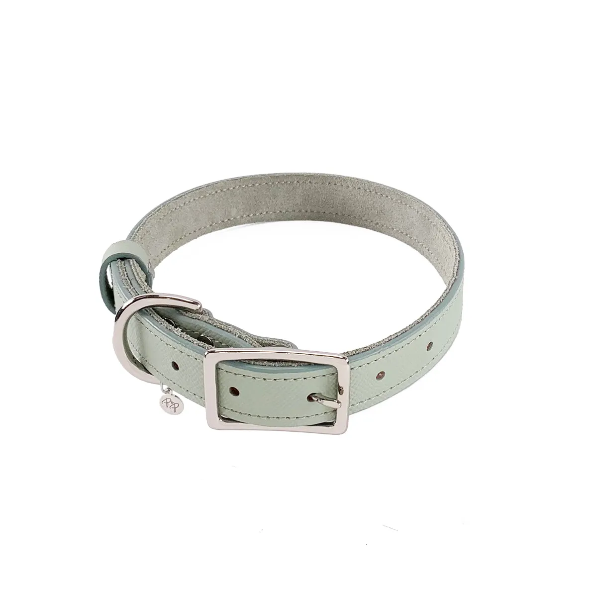 Hadley Classic Leather Dog Collar Desert Sage