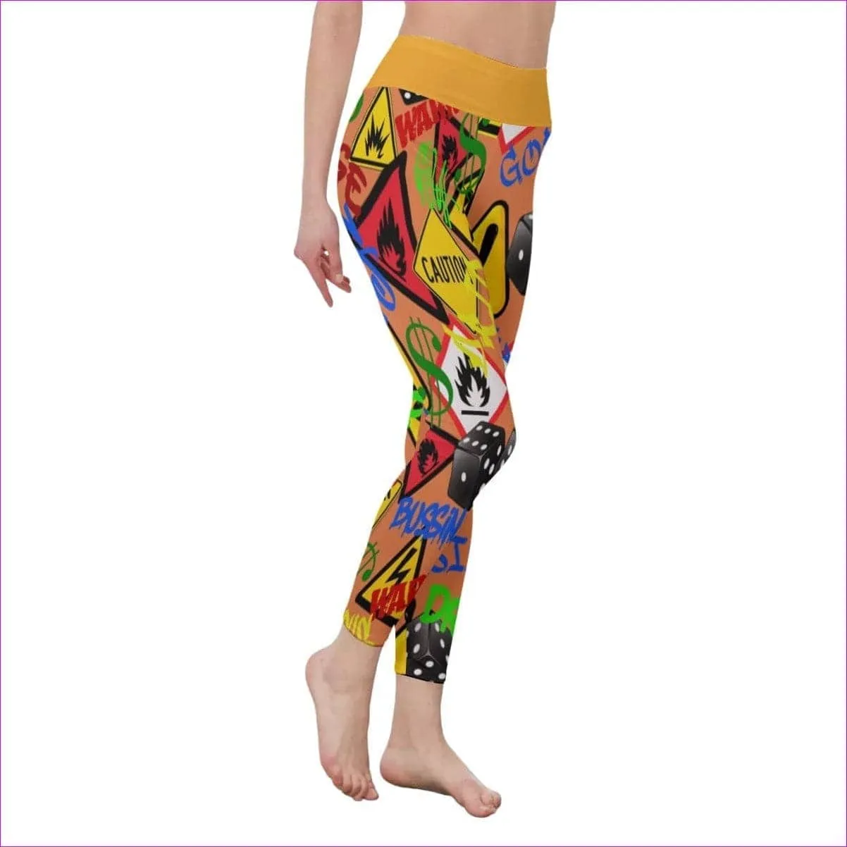 Hazard Womens Casual Leggings