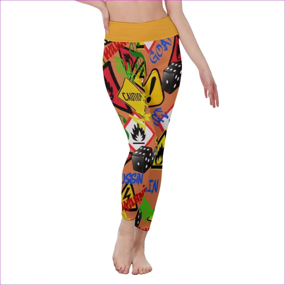 Hazard Womens Casual Leggings