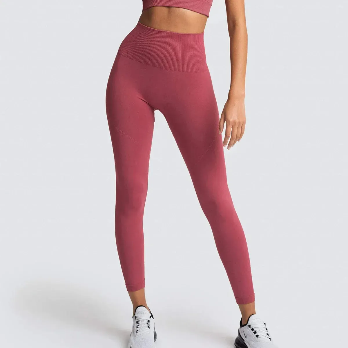 High Waist Yoga Butt Lift Legging - Sport Seamless Solid