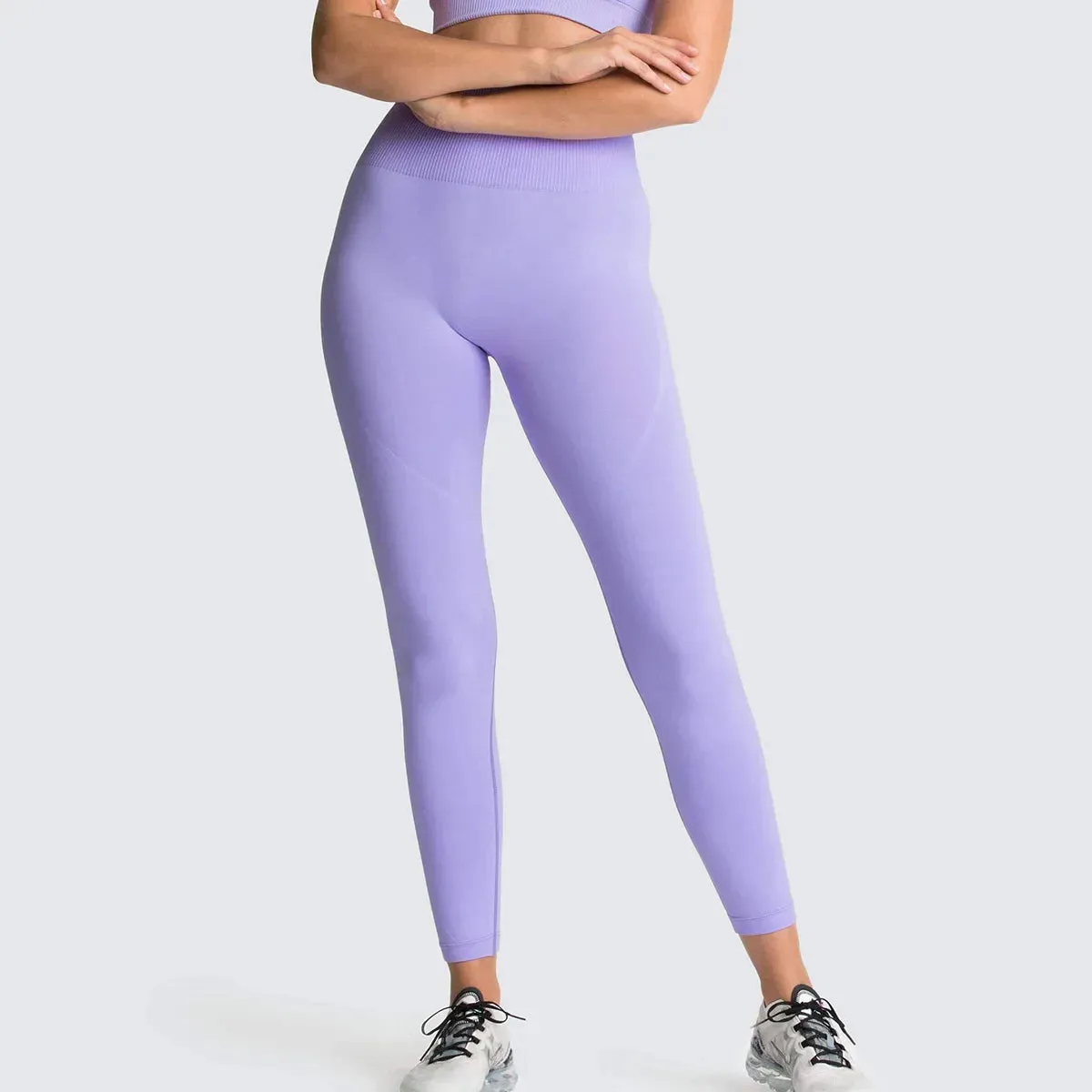 High Waist Yoga Butt Lift Legging - Sport Seamless Solid