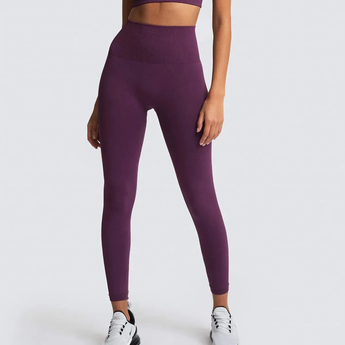 High Waist Yoga Butt Lift Legging - Sport Seamless Solid