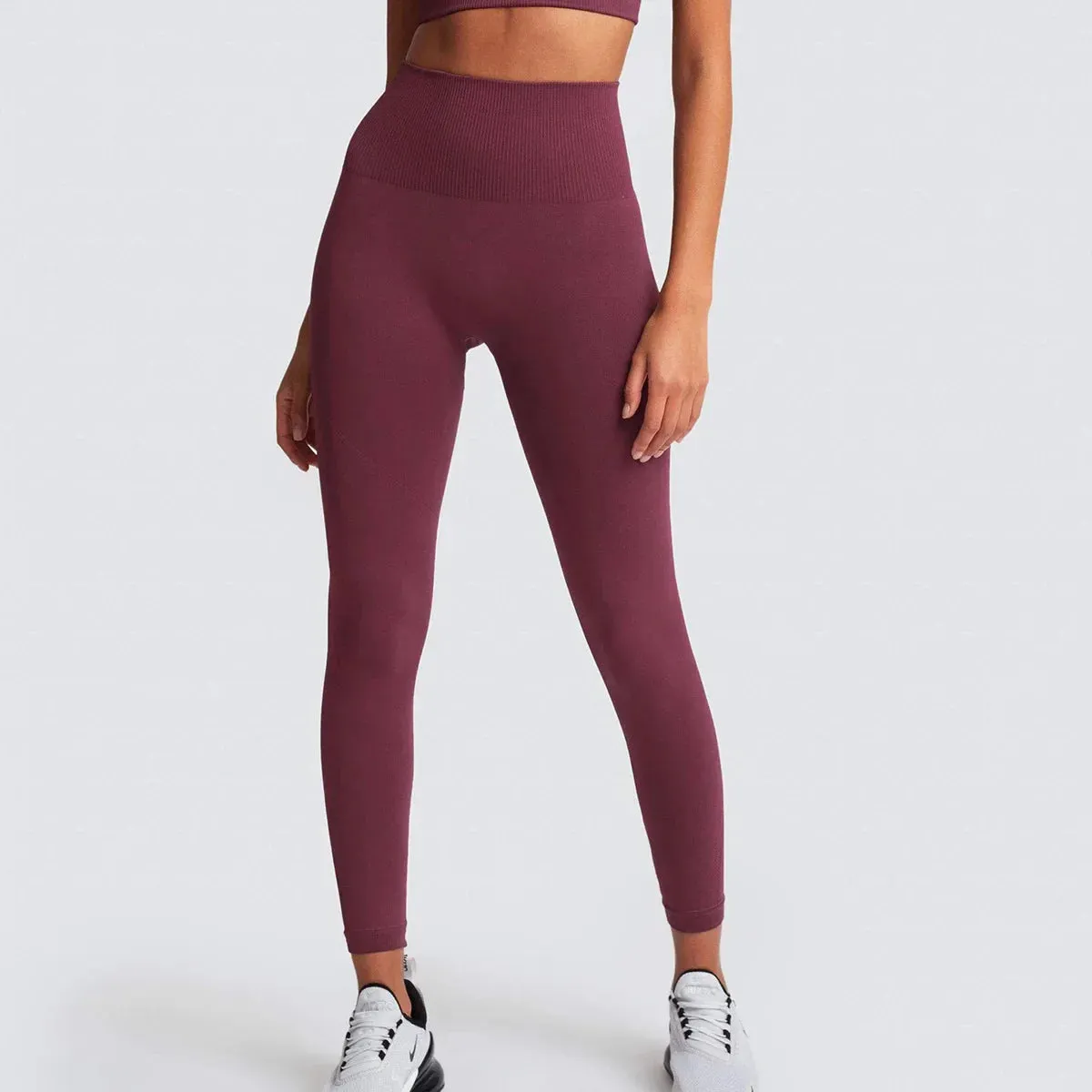 High Waist Yoga Butt Lift Legging - Sport Seamless Solid