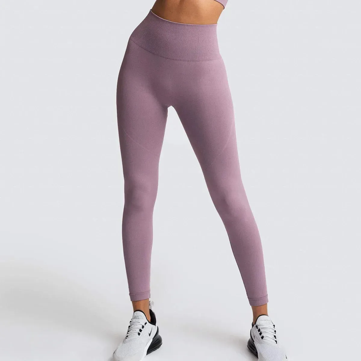 High Waist Yoga Butt Lift Legging - Sport Seamless Solid