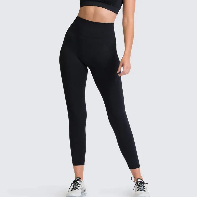 High Waist Yoga Butt Lift Legging - Sport Seamless Solid