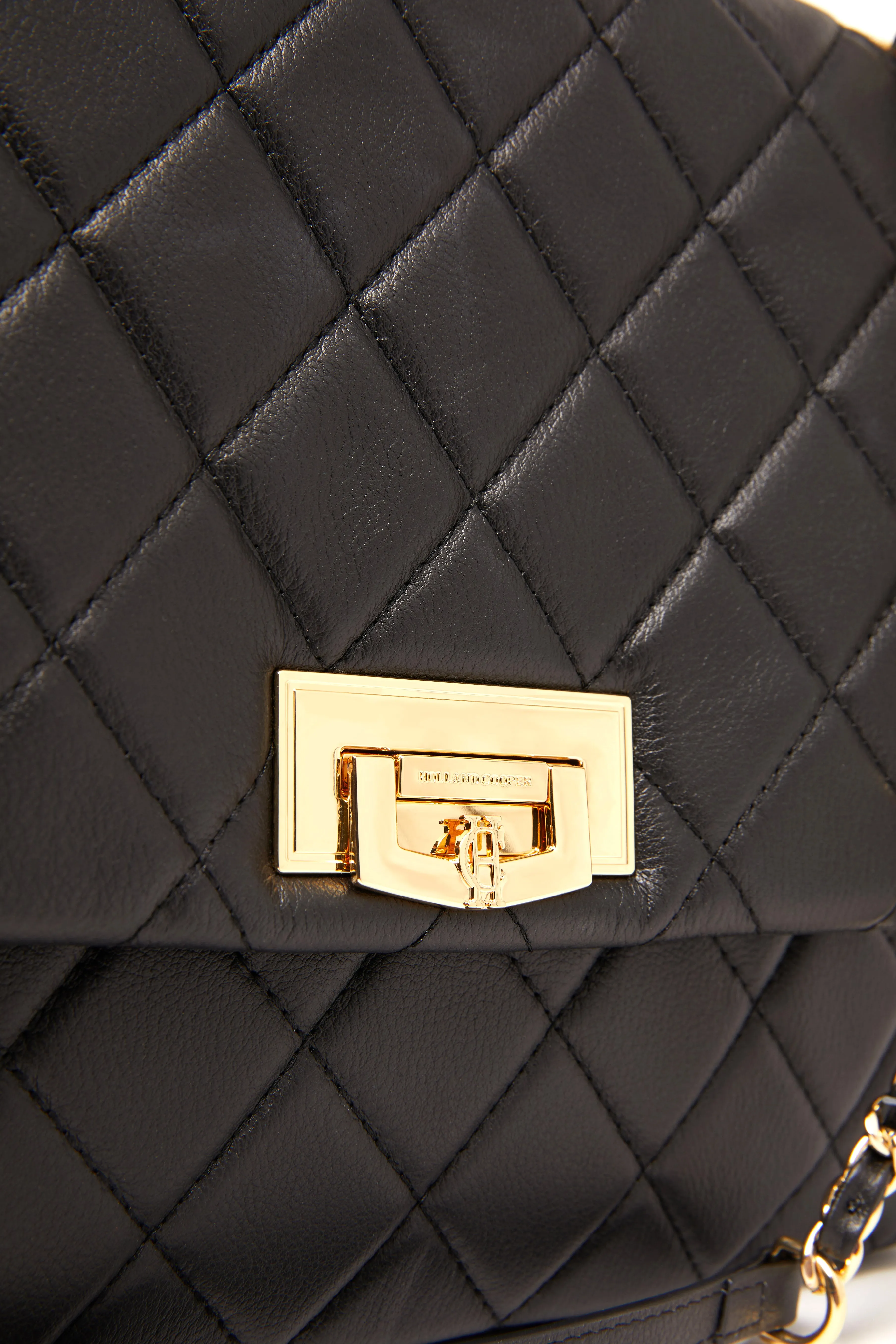 Holland Cooper Quilted Soho Bag in Black