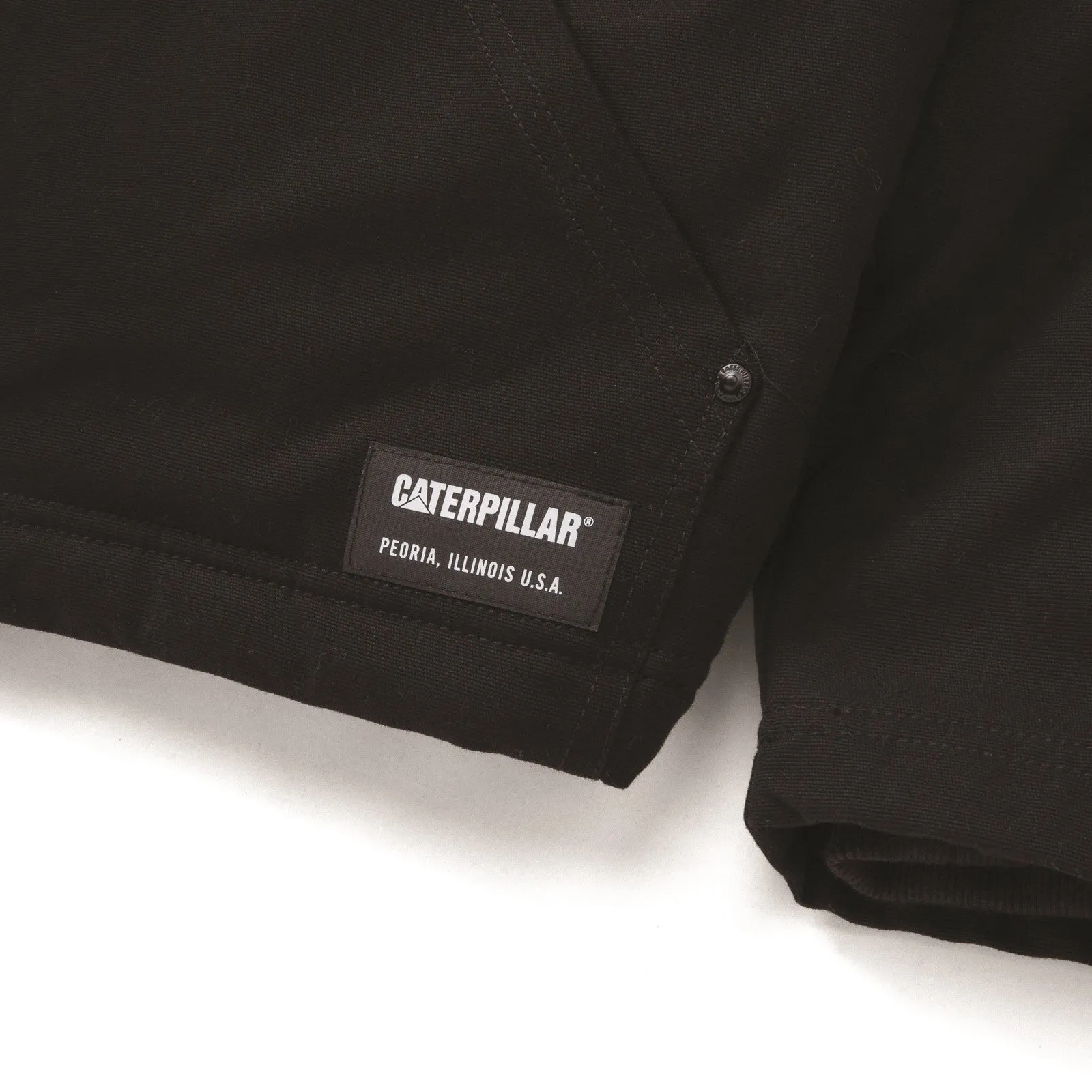 Hooded Sherpa Lined Jacket  Black