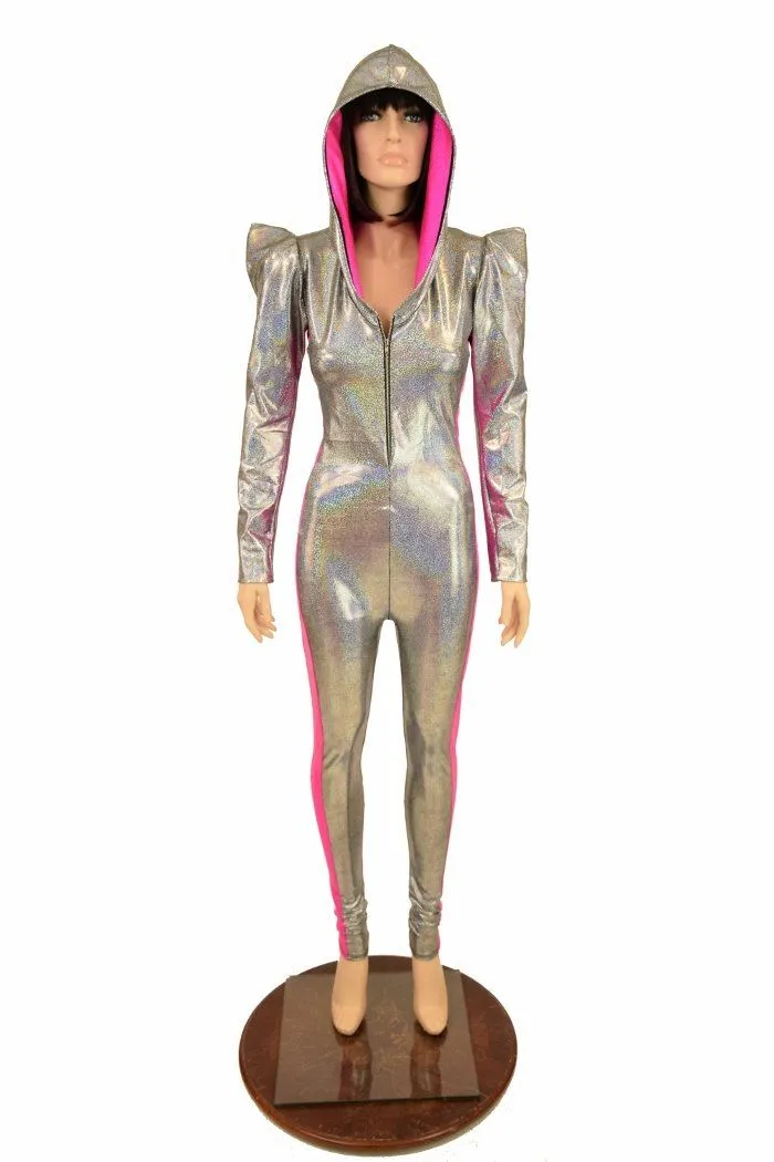 Hooded Side Panel Catsuit