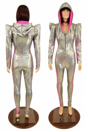 Hooded Side Panel Catsuit