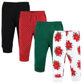 Hudson Baby Cotton Pants and Leggings, Poinsettia