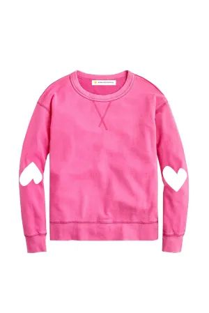 Imperfect Heart Sweatshirt , Pop Pink / White