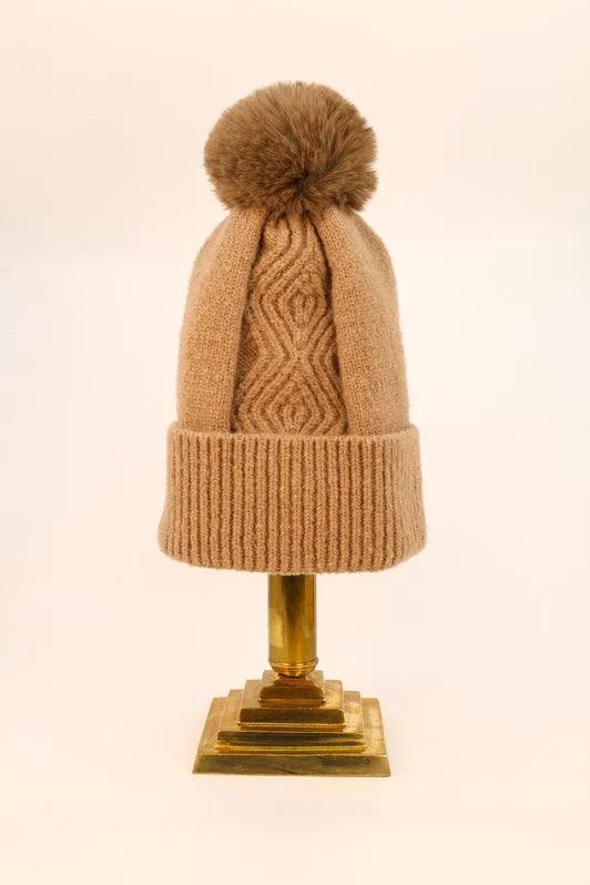 Ingrid Bobble Hat in Oatmeal by Powder