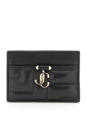 Jimmy choo quilted nappa leather card holder