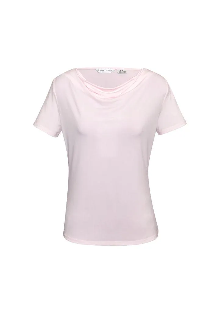 K625LS Biz Collection Ladies Ava Drape Knit Top