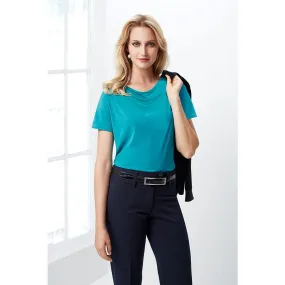 K625LS Biz Collection Ladies Ava Drape Knit Top