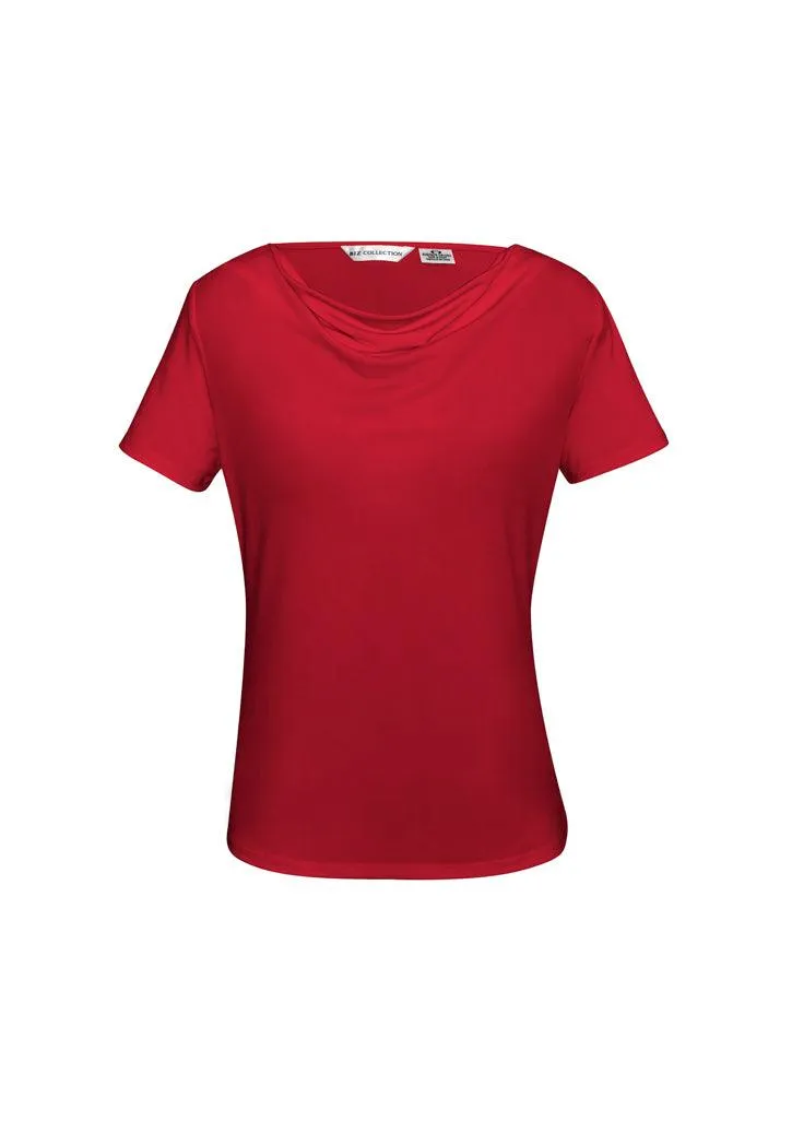 K625LS Biz Collection Ladies Ava Drape Knit Top