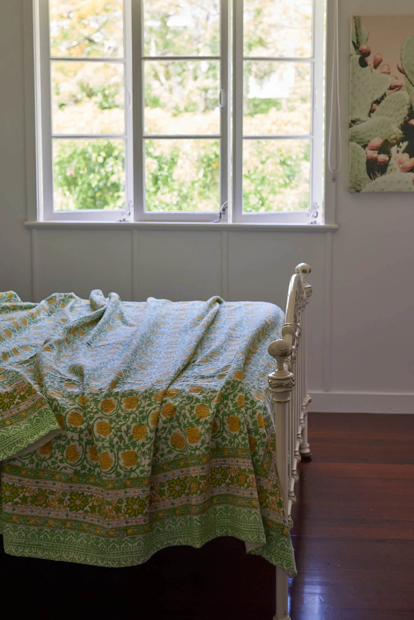 Kantha Quilt Citrus Orchard