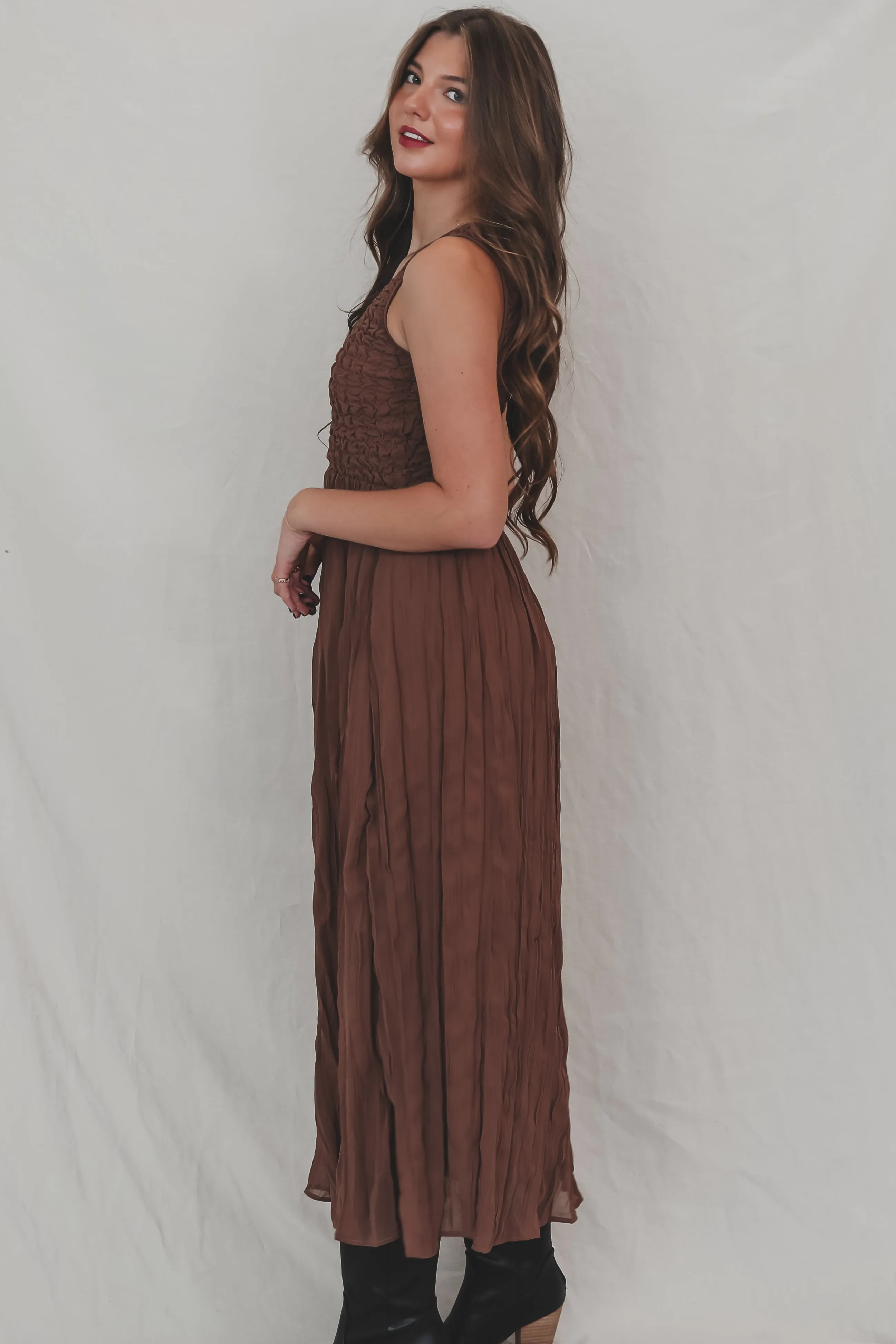 Keep It Casual But Obviously Cute Brown Maxi