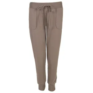 Khaki Slouchy Drawstring Pants