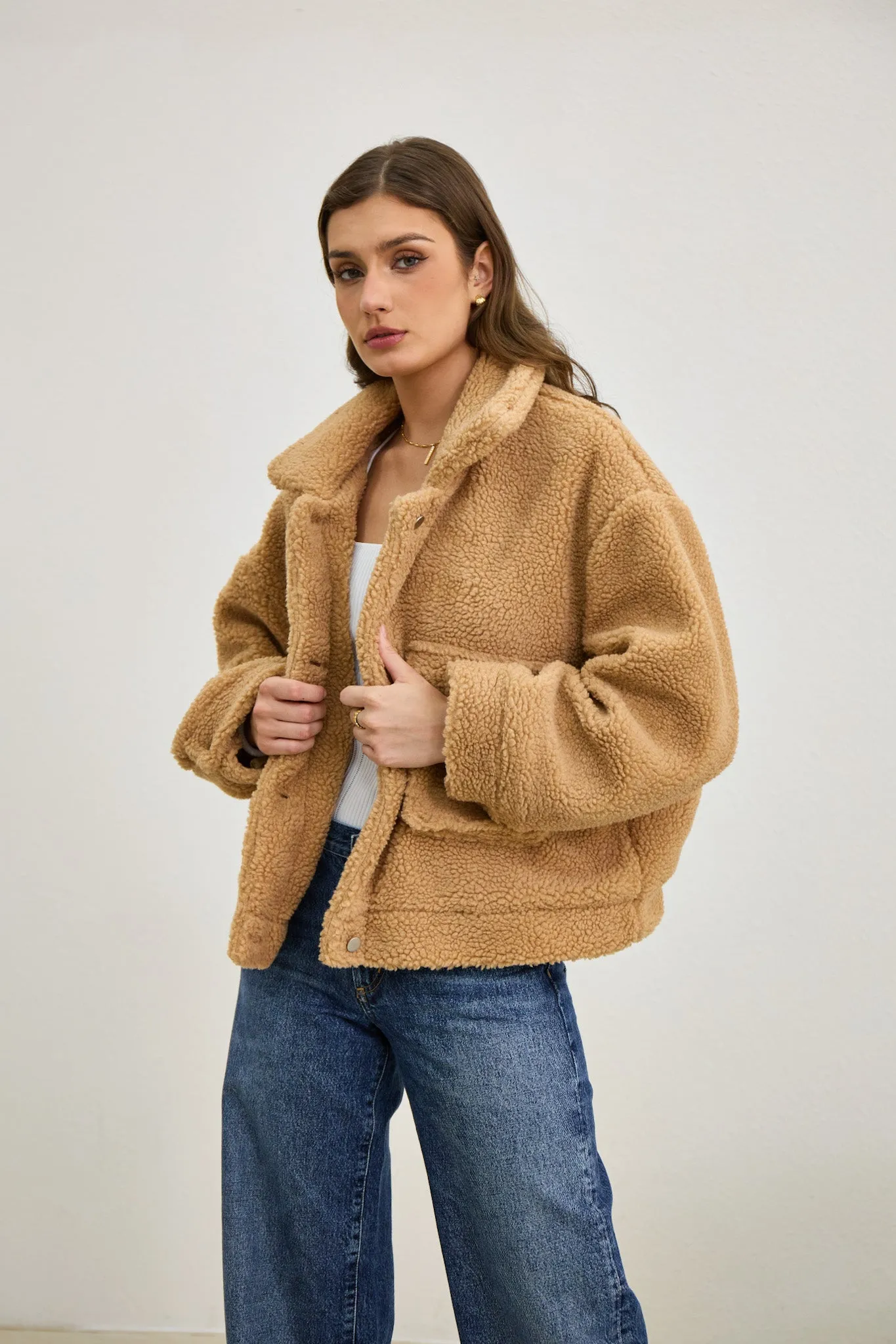 Kyla Brown Teddy Jacket