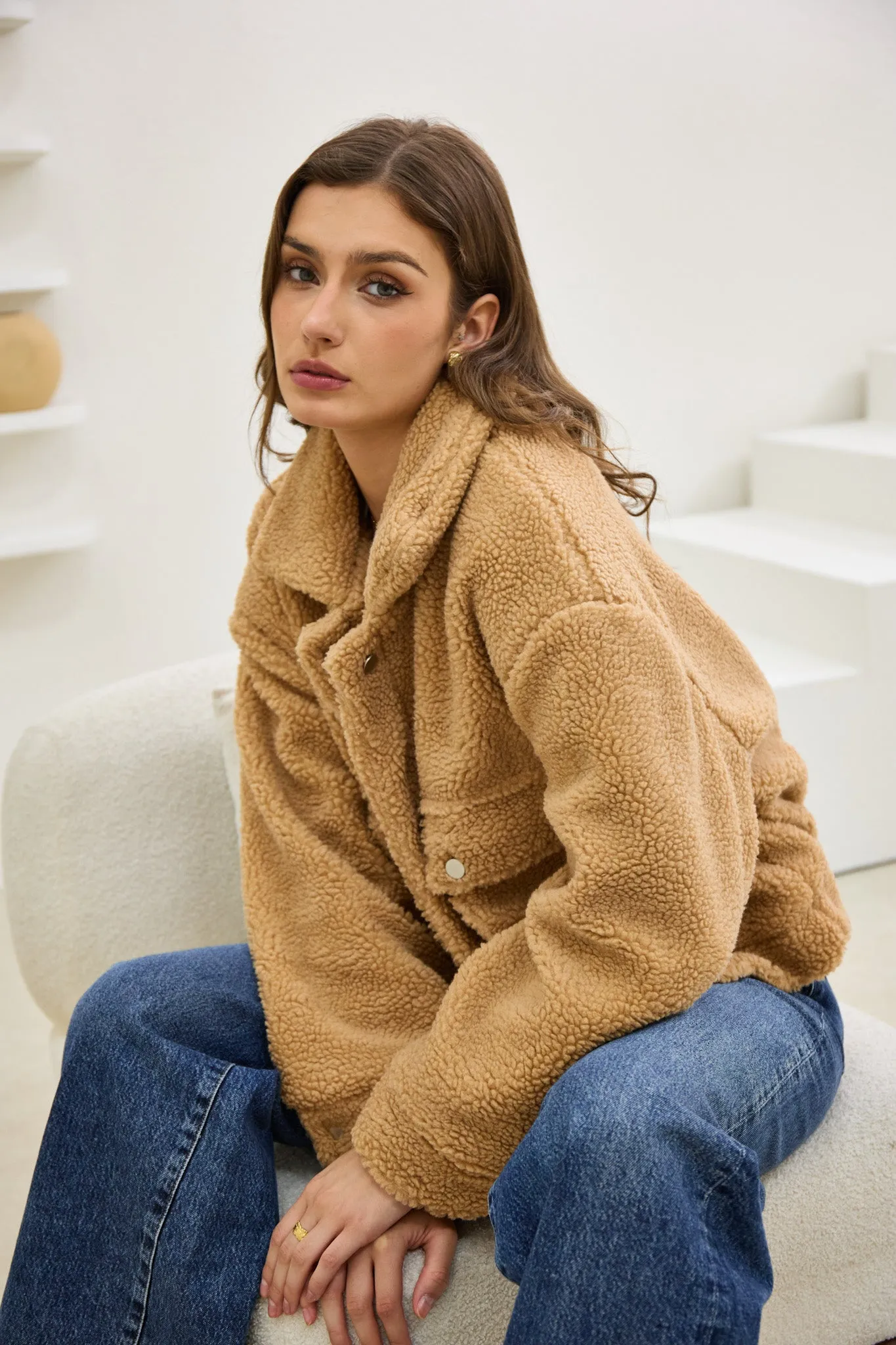 Kyla Brown Teddy Jacket