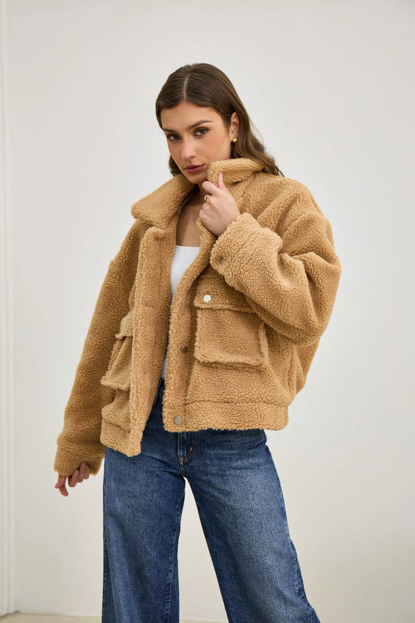 Kyla Brown Teddy Jacket