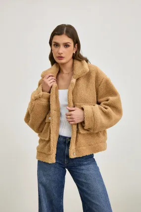 Kyla Brown Teddy Jacket