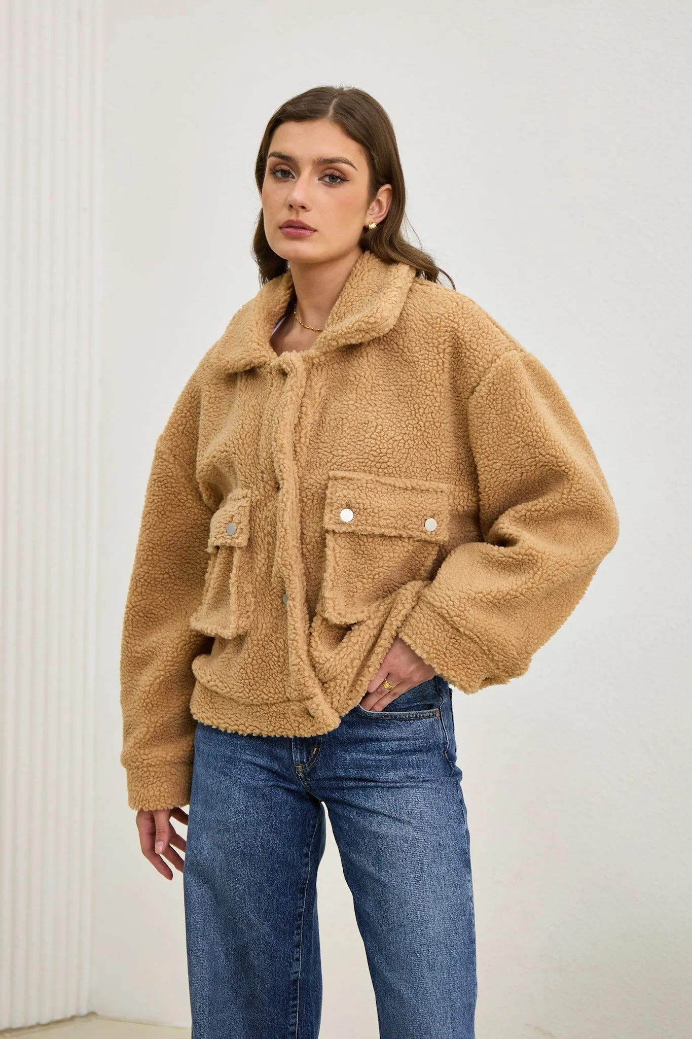 Kyla Brown Teddy Jacket