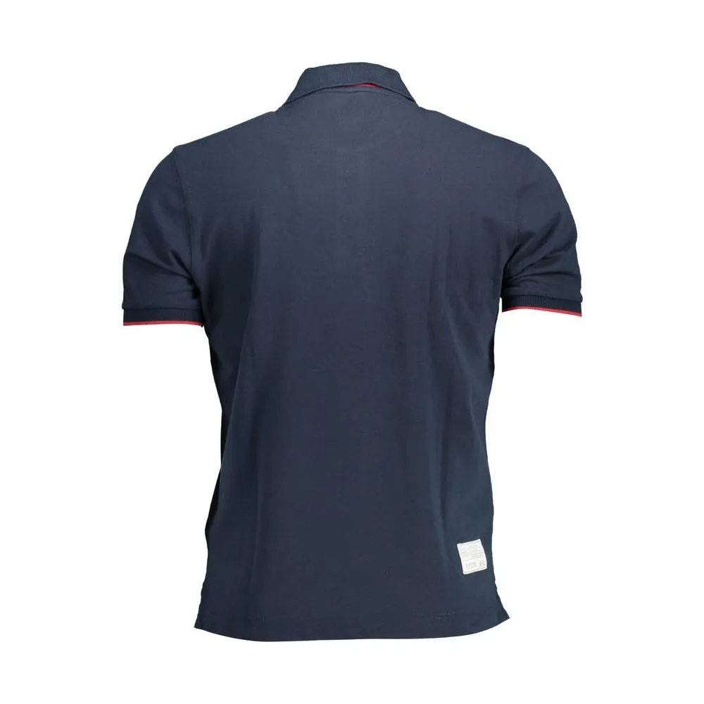 La Martina Elegant Blue Short-Sleeved Polo