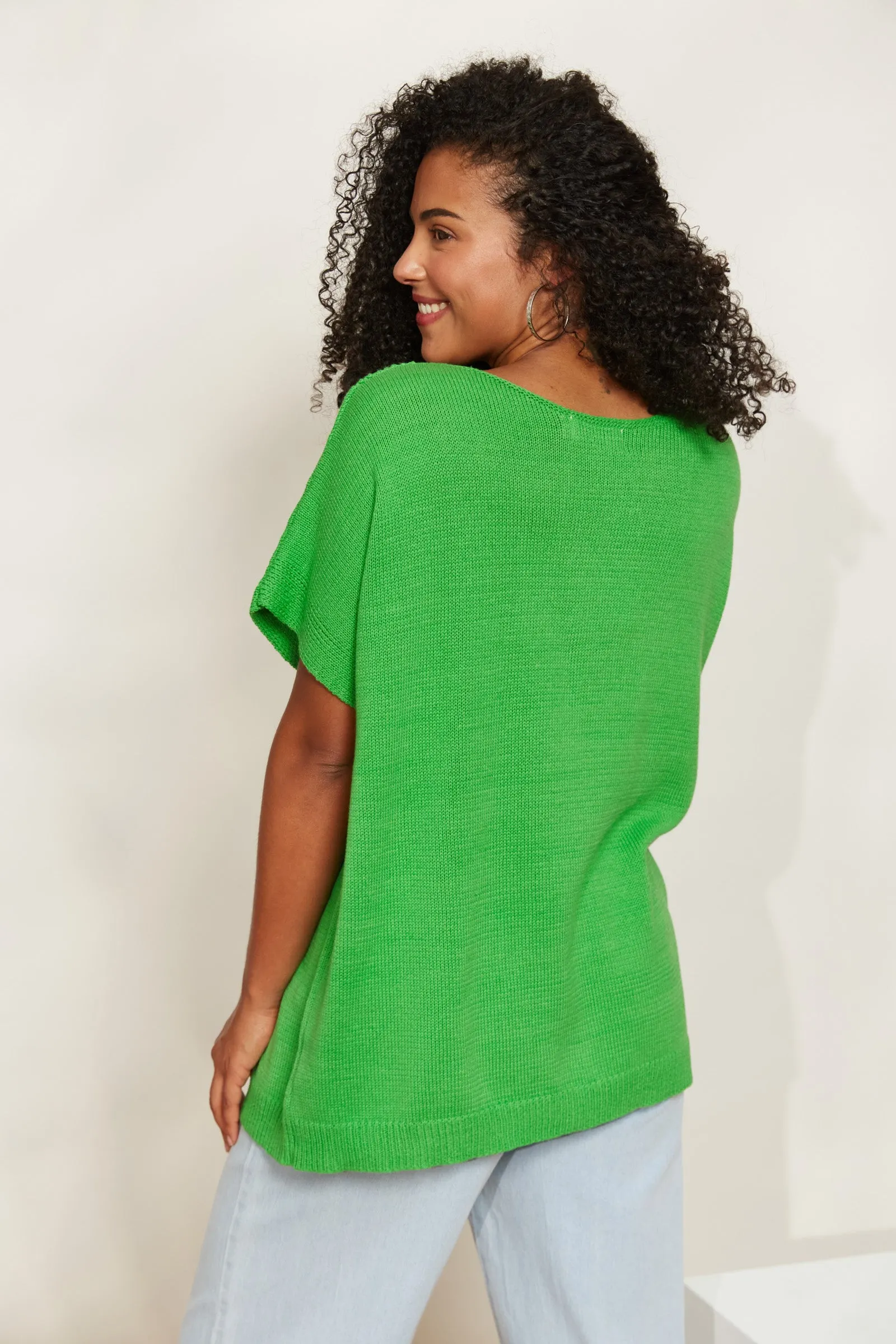 La Sable Knit Top - Emerald