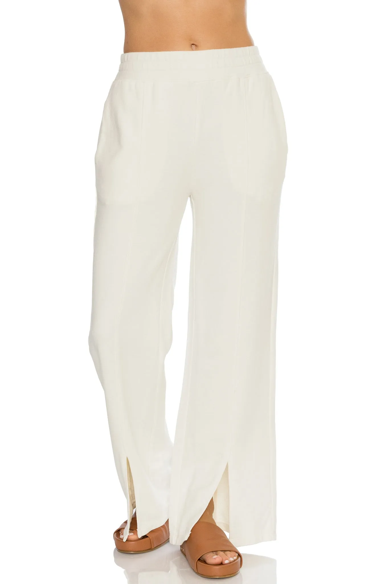 Lincoln Front Slit Knit Pant