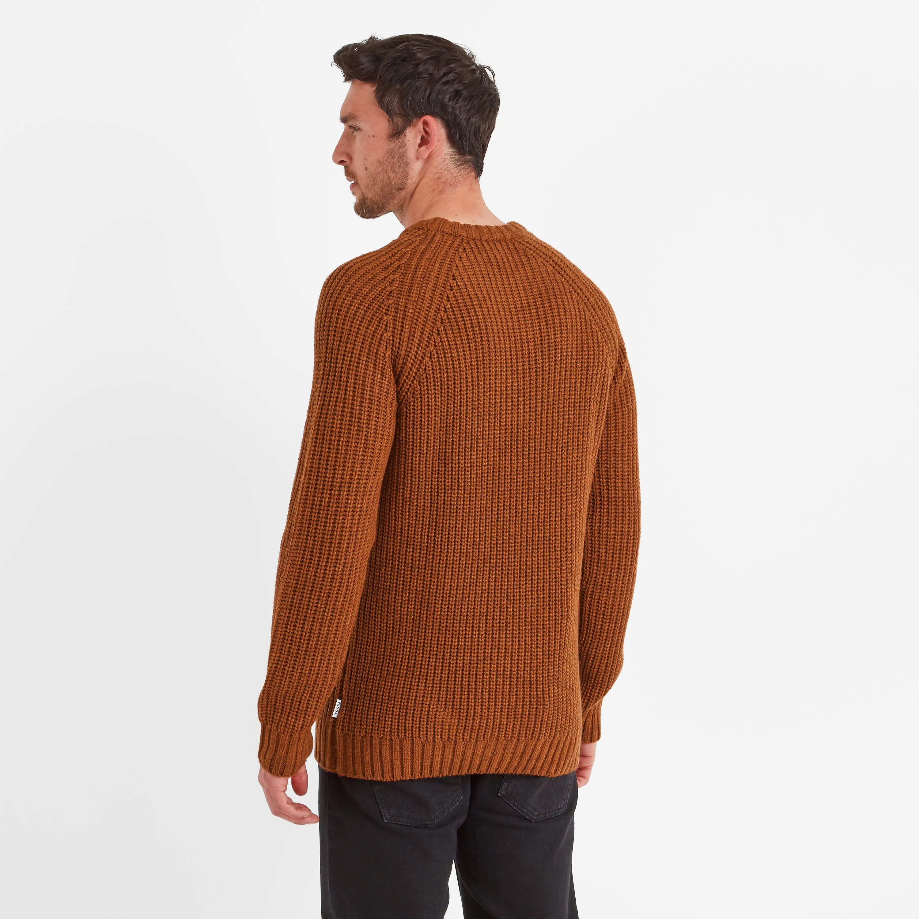 Logan Mens Knitted Jumper - Cinnamon