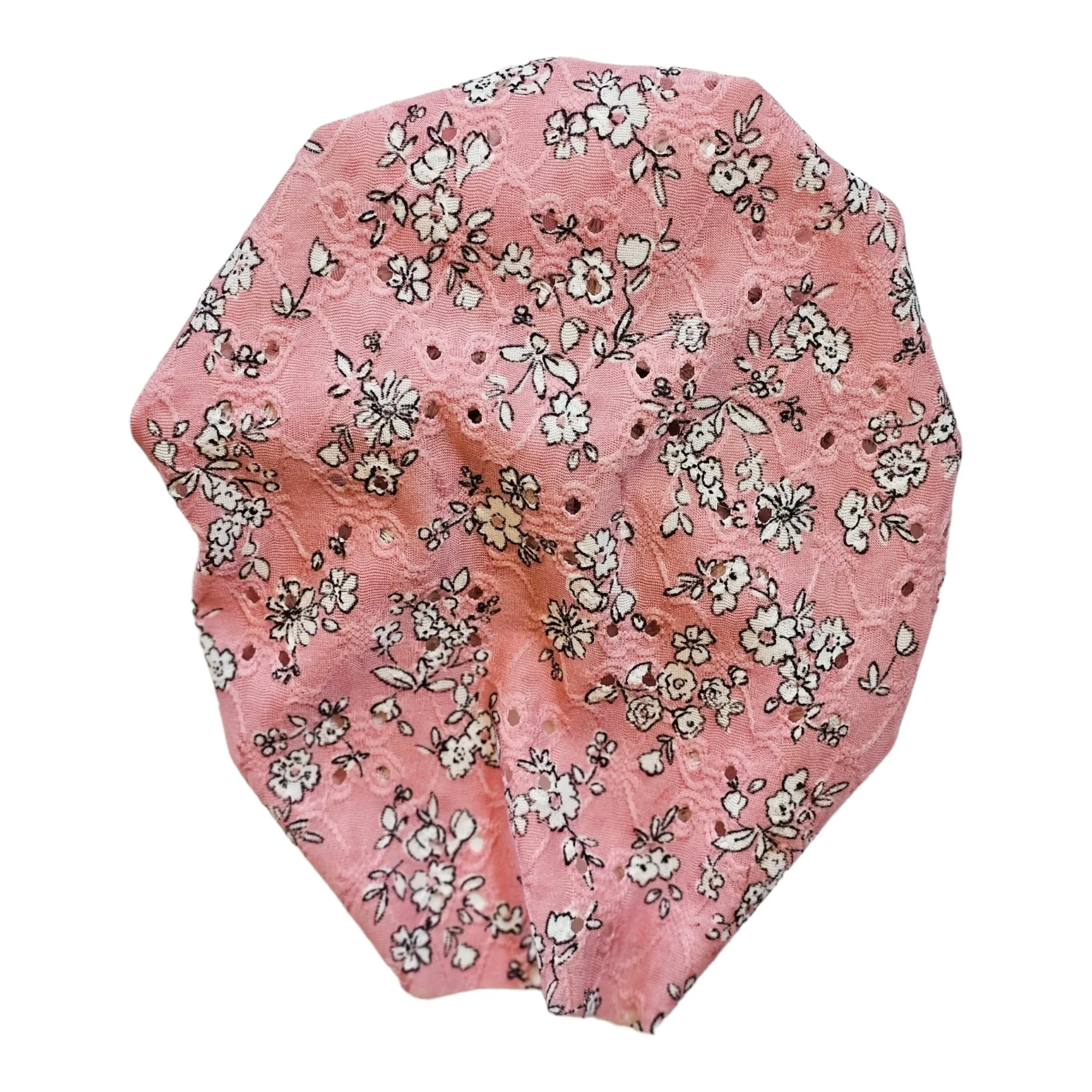 Lorna | Mauve Pink Floral | Eyelet Headwrap