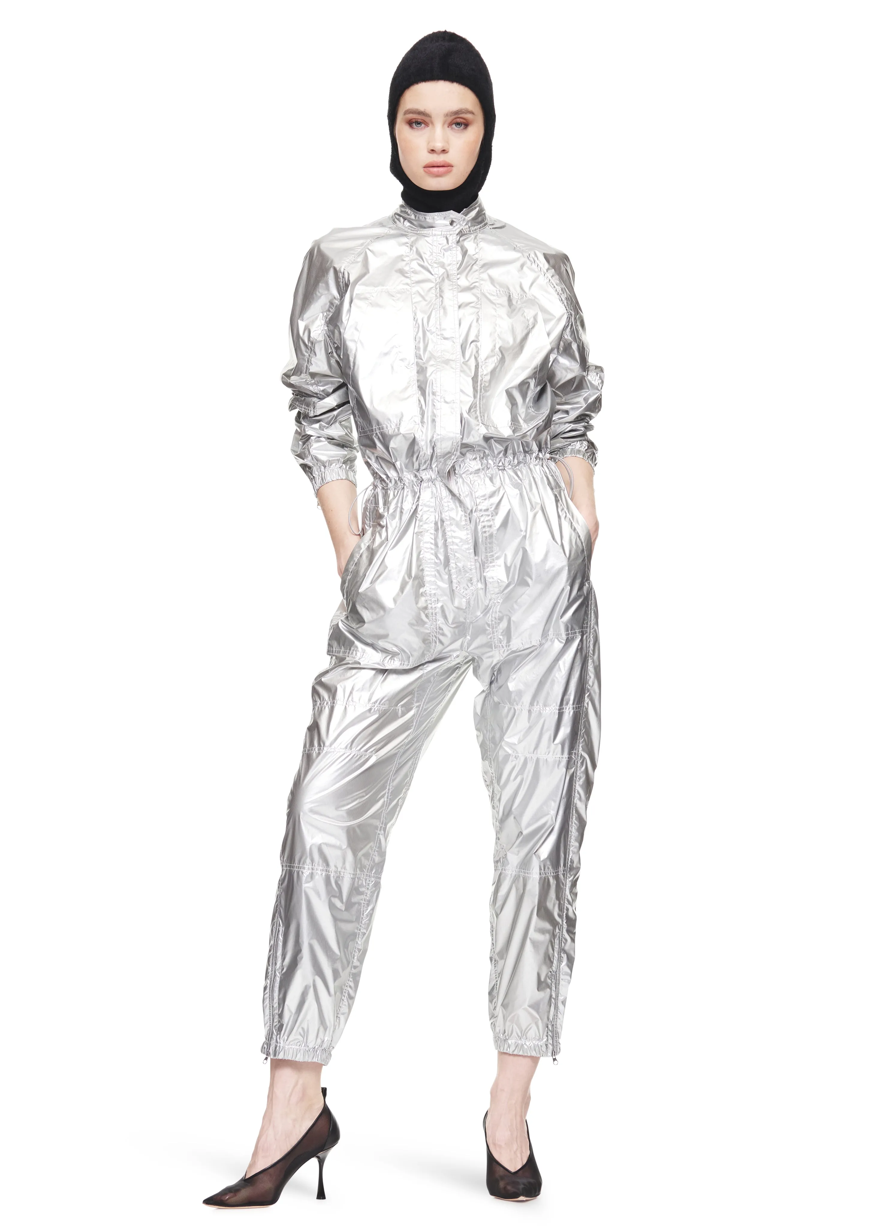 Magnlens Laurel Silver Metallic Jumpsuit