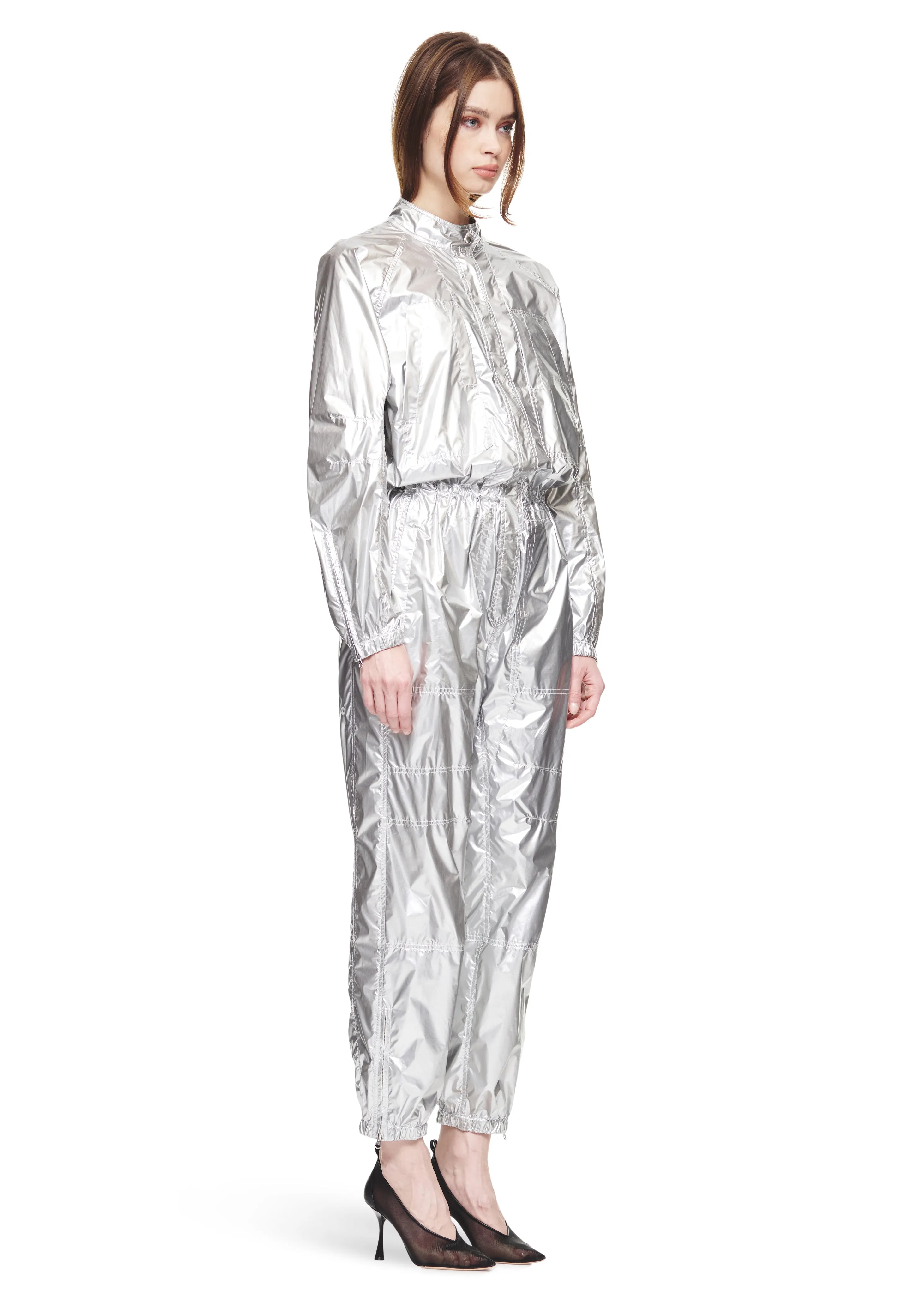 Magnlens Laurel Silver Metallic Jumpsuit